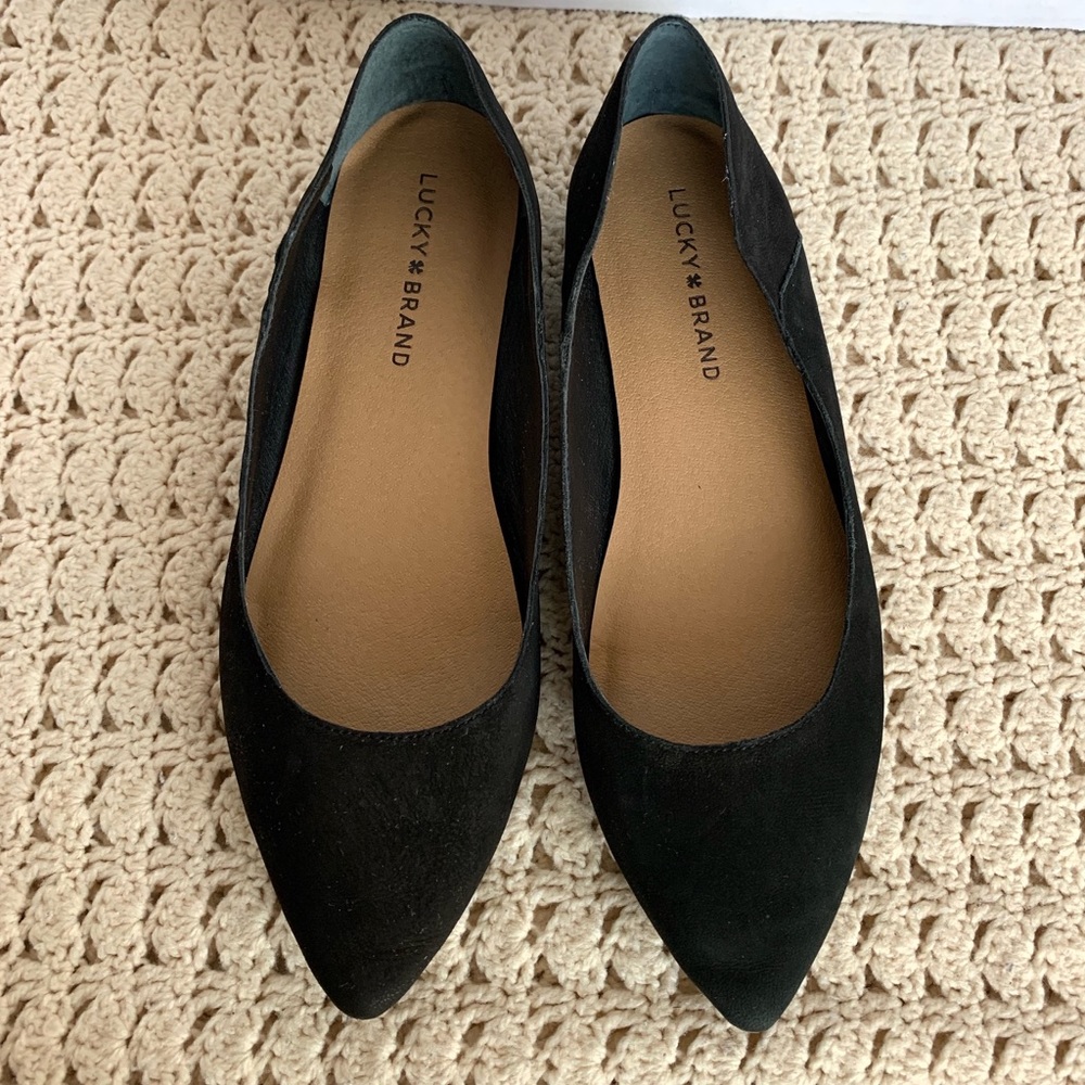 Lucky Brand Suede Pointed Flat
